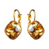 Auskari "Apžilbinošs Mirdzums IV (Golden Shadow)" ar Swarovski™ kristāliem